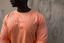 Long Sleeve Classic Fitted Tee - Orange