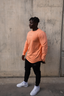 Long Sleeve Classic Fitted Tee - Orange
