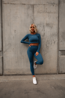 Danu Long Sleeve Crop - Blue