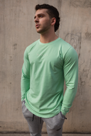 Long Sleeve Classic Fitted Tee - Green