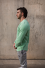 Long Sleeve Classic Fitted Tee - Green