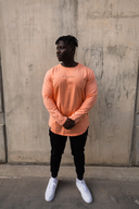 Long Sleeve Classic Fitted Tee - Orange