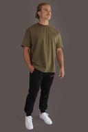 Launch Oversized Shirt -Olive - Ravici Athletica