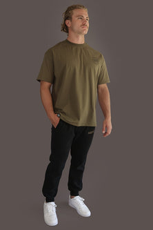 Launch Oversized Shirt -Olive - Ravici Athletica