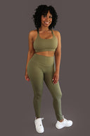 Onyx Legging -Olive - Ravici Athletica