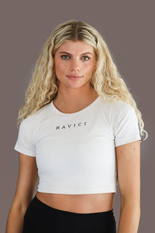 Reign Crop -White - Ravici Athletica